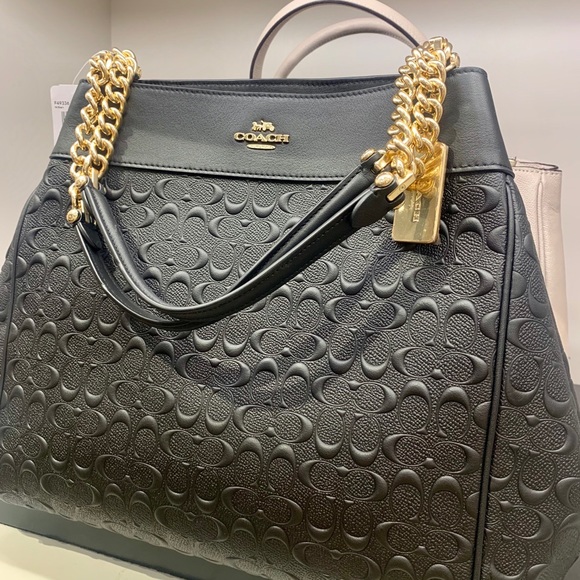 Coach Bags Coach Signature Leather Lexy Chain Shoulder Bag Poshmark